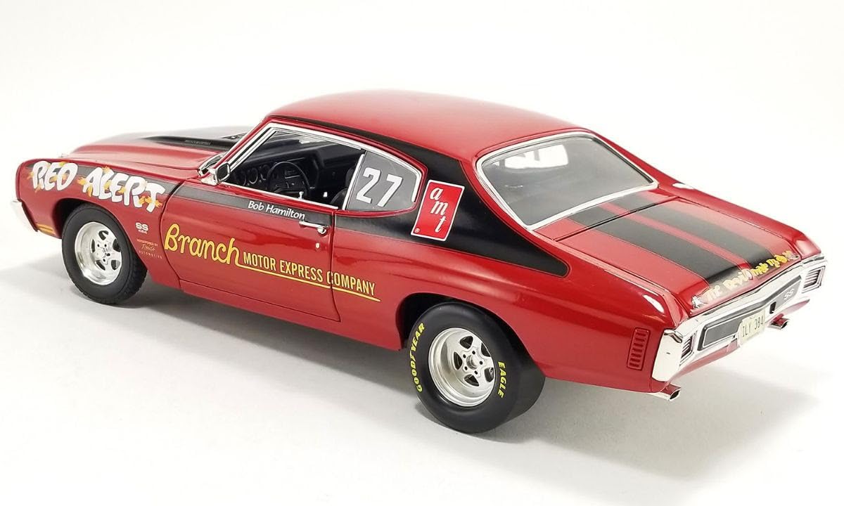 Amazon.com: 1/18 Acme 1970 Chevy Chevelle 454 LS6 Red Alert Red